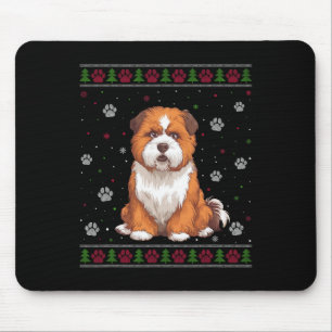 Zuchon Christmas Sweater Xmas Haustier Hund Lover Mousepad