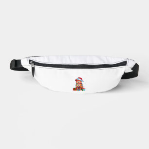 Zuchon Dog Ugly Xmas Lights Weihnachtsmannmütze Zu Bauchtasche