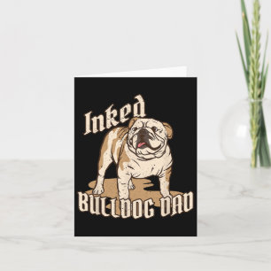 Zucht gezüchteter Bulldog Vater Bulldog Sprichwort Karte