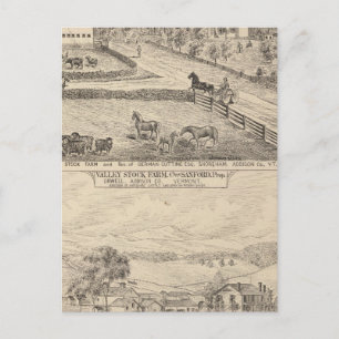 Zuchtbetrieb und Wohnsitz in Shoreham Postkarte