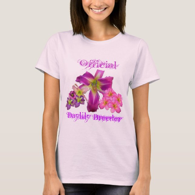 Züchter der offiziellen Taglilie T-Shirt (Vorderseite)
