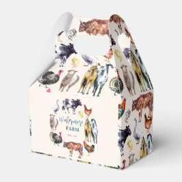 Zuchttiere Aquarellbauernbetriebe Elfenbein Geschenkschachtel