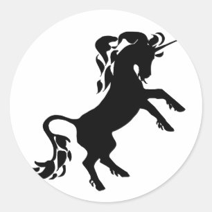 Züchtung des Einhorns Runder Aufkleber
