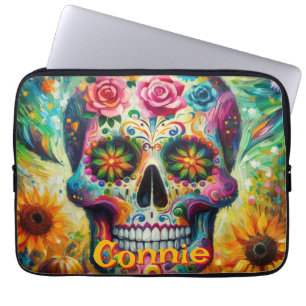 Zucker Blütenblütenblume Rose Sonnenblumen Persona Laptopschutzhülle