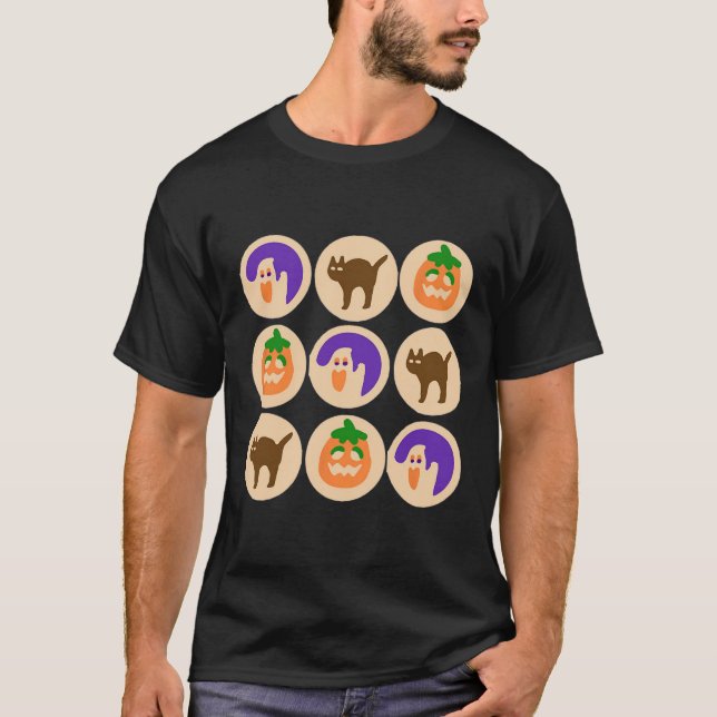 Zucker-Cookie Halloween-Merch T-Shirt (Vorderseite)