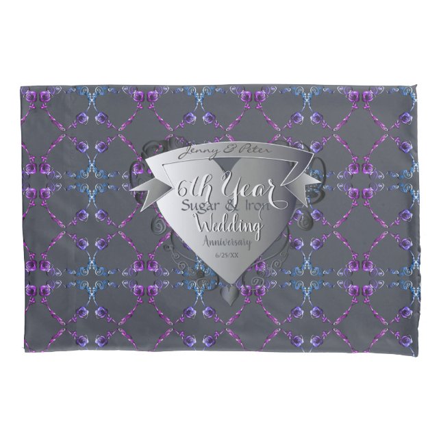 Zucker, Eisen, Amethyst Kissenbezug (Vorderseite)