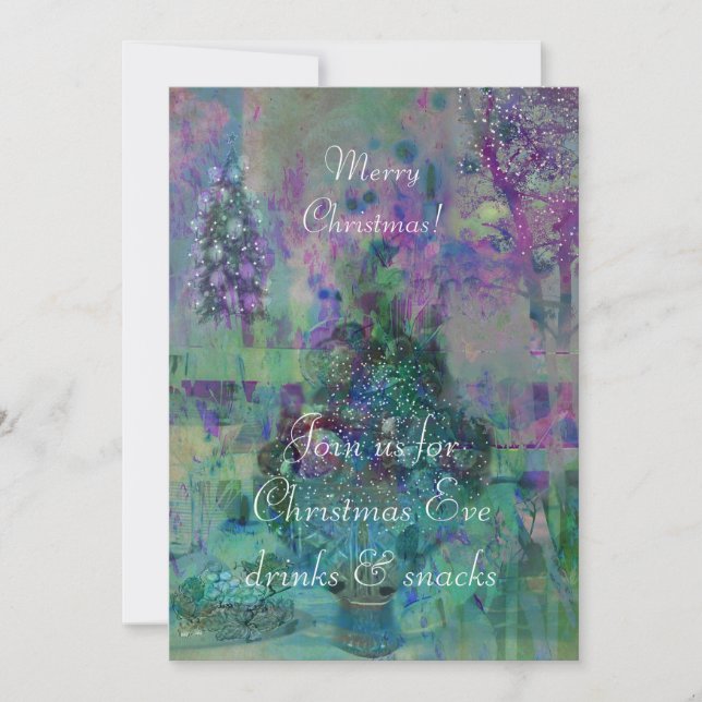 Zucker gepflegte Weihnachtsfrüchte Einladung (Vorderseite)