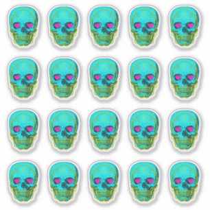 Zucker in Aqua Aufkleber