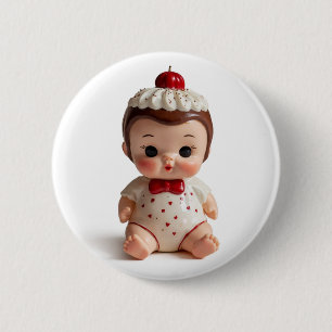 Zucker Kirsche Süße Abzeichen Knopf Button