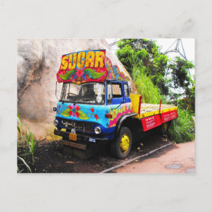 Zucker-Lkw Postkarte