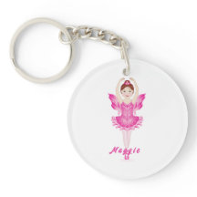 Zucker-Pflaume Fairy Acrylic Schlüsselanhänger