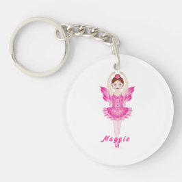 Zucker-Pflaume Fairy Acrylic Schlüsselanhänger