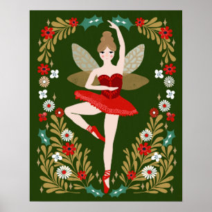 Zucker-Pflaumenzucht - Nutcracker Weihnachten Poster