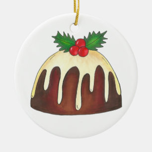 Zucker Pudding Weihnachtsfest Dessert Keramik Ornament