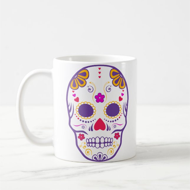 Zucker-Schädel: 1 Kaffeetasse (Links)
