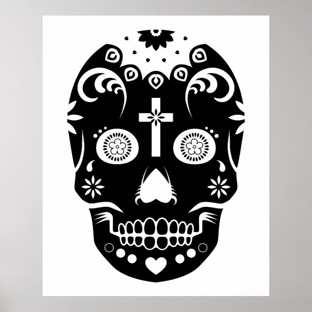 Zucker-Schädel: 2 Poster (Vorne)