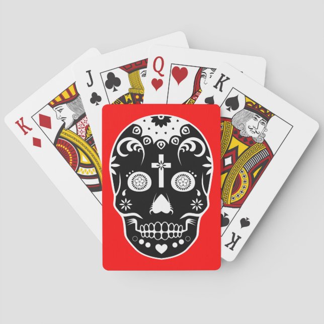 Zucker-Schädel: 2 Spielkarten (Rückseite)