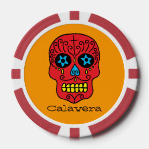 Zucker-Schädel Pokerchips
