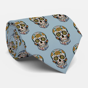 Zucker-Schädel-Pop-Art Dia de los Muertos Krawatte