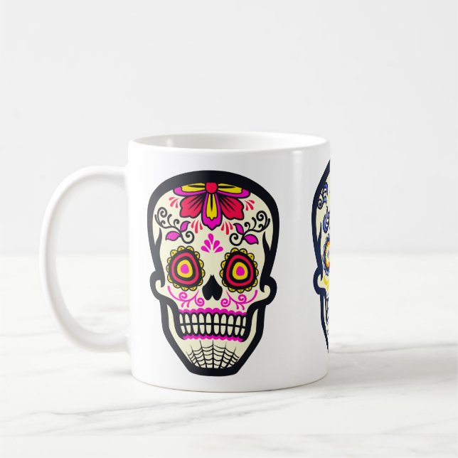 Zucker-Schädel-Trio Kaffeetasse (Links)