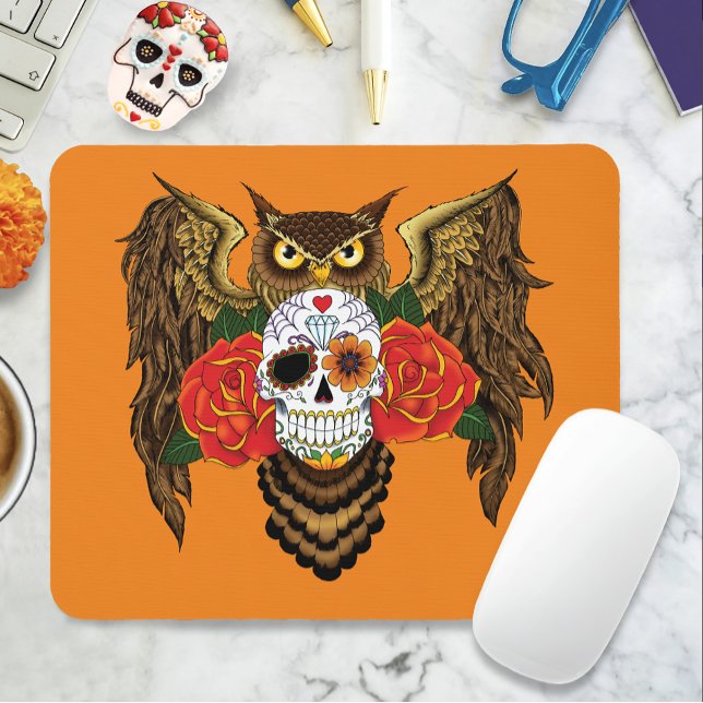 Zucker SKull-Rose Mousepad (Von Creator hochgeladen)