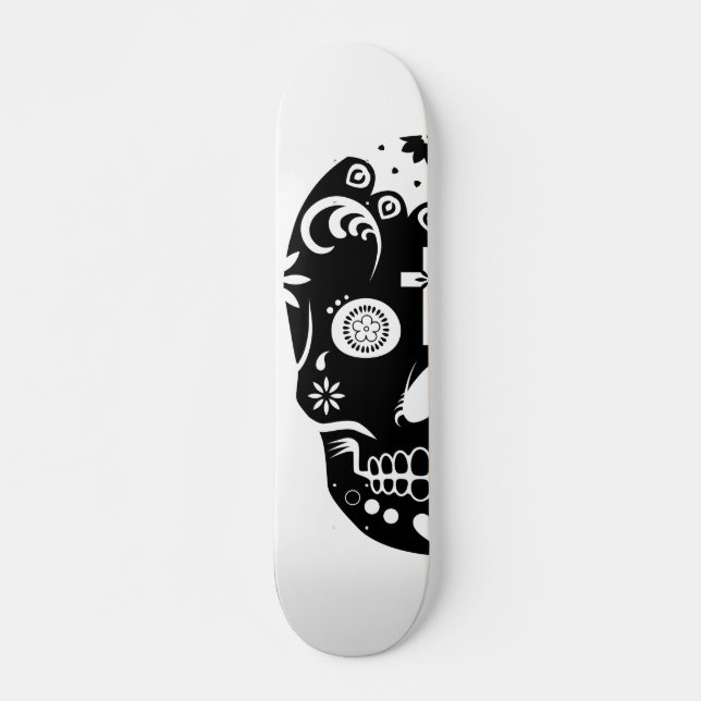 Zucker-Sonderbestellung - Schädel 1 Skateboard (Vorne)