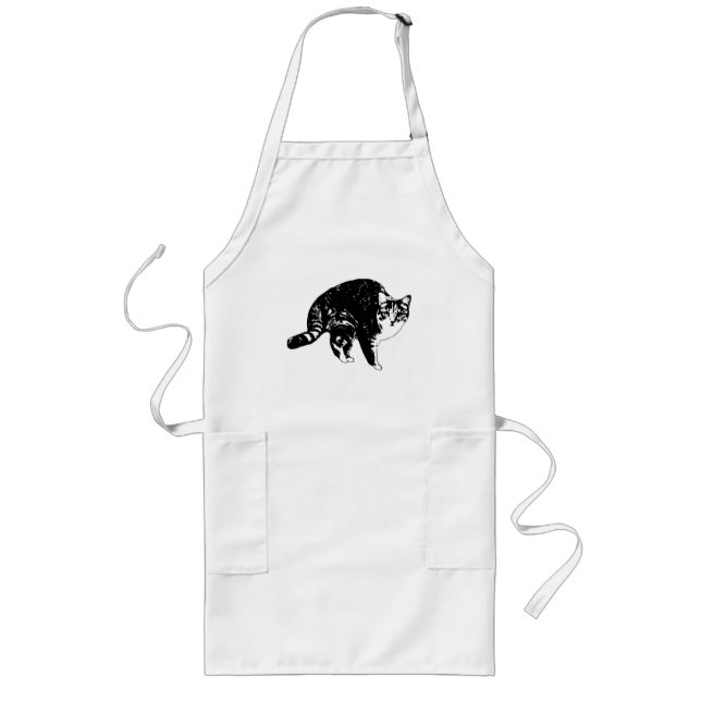 Zucker-Staub-Tabby-Geist Lange Schürze (Vorne)