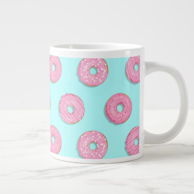 Zucker Sweet Pink Glazed Donuts Jumbo-Tasse (Rechts)