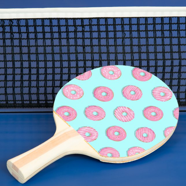 Zucker Sweet Pink Glazed Donuts Tischtennis Schläger (InSitu)