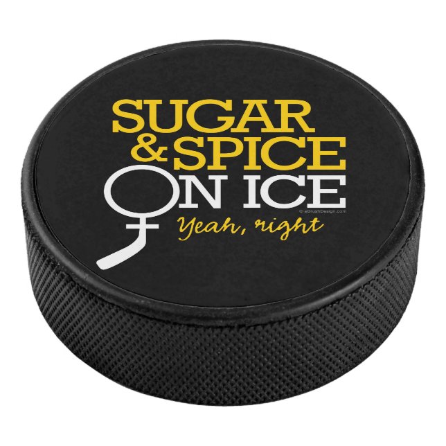 Zucker und Eis (Hockey) Eishockey Puck (3/4)