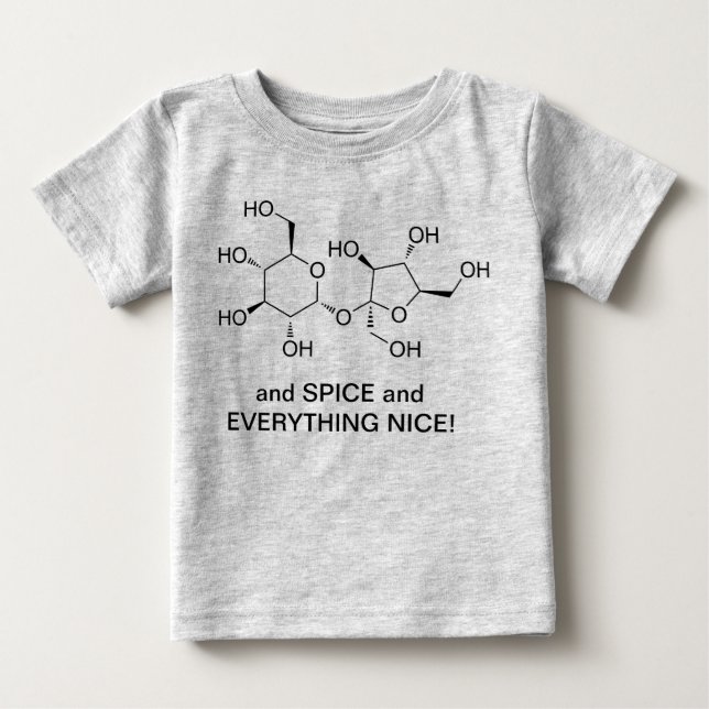 Zucker und Gewürz Bio Baumwollwickler Baby T-shirt (Vorderseite)