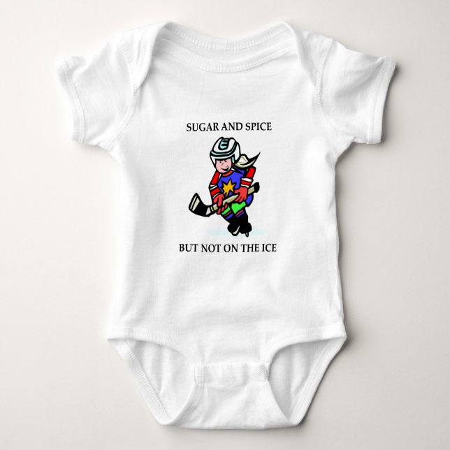 Zucker und Gewürze, aber nicht auf Eis Baby Strampler (Vorderseite)