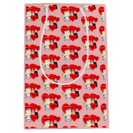 Zucker und Gewürze - altmodische Valentine Card Ku Mittlere Geschenktüte