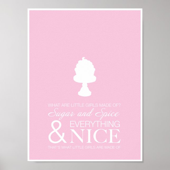 Zucker- und Gewürzposter Poster (Vorne)