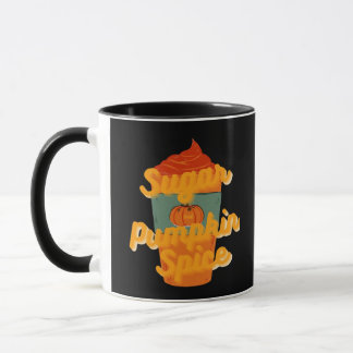 Zucker und Kürbisgewürze und alles, was nett klass Tasse