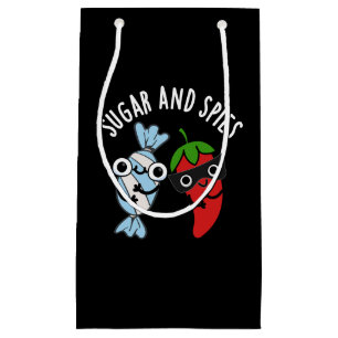 Zucker und Spione Funny Food Puff Dunkle BG Kleine Geschenktüte