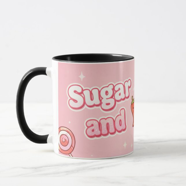 Zucker und Würzig - Lustig Tasse (Links)