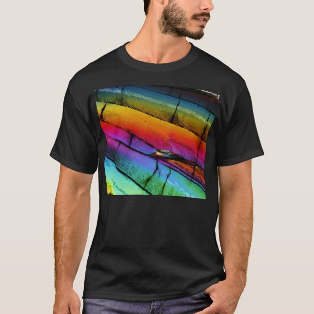 Zucker unter einem Mikroskop T-Shirt (Vorderseite)
