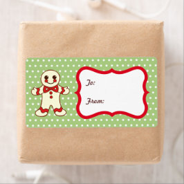 Zucker Weihnachts-Geschenk Tag Labels