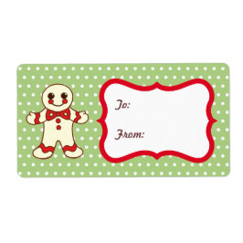 Zucker Weihnachts-Geschenk Tag Labels