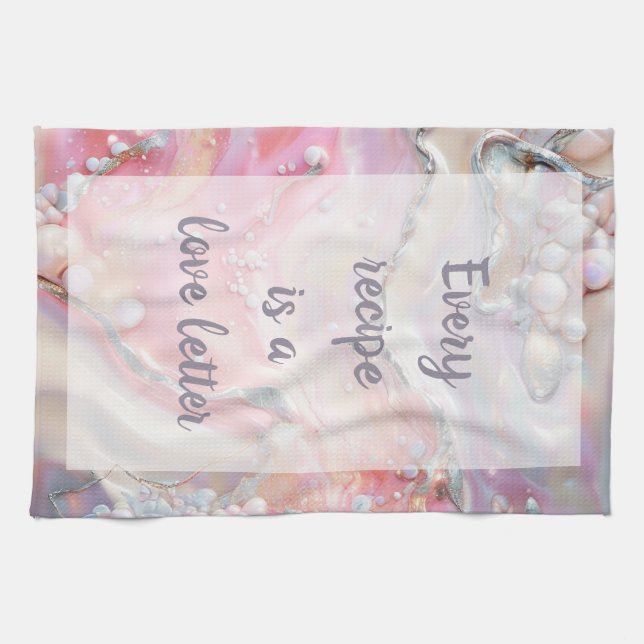 Zucker - weiß geschirrtuch (Horizontal)