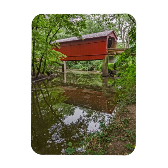 Zuckerbrücke, Glenarm, Illinois Magnet (Vertikal)