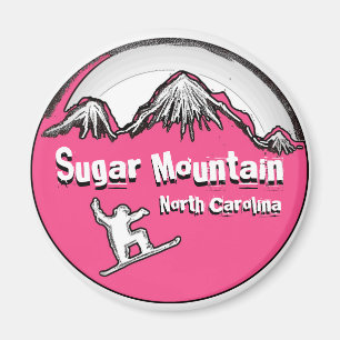 ZuckergebirgsNorth Carolina Snowboardmagnet Magnet