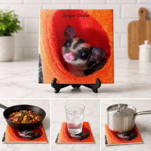 Zuckerglänzer in Orange-Hängepflanze Fliese