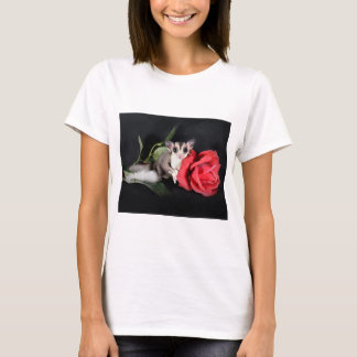 Zuckerglätter und Rose T-Shirt