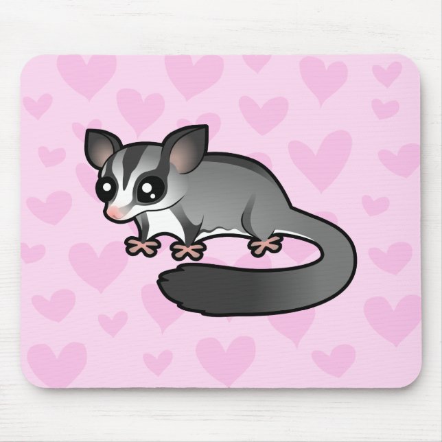 Zuckergleiter Liebe Mousepad (Vorne)