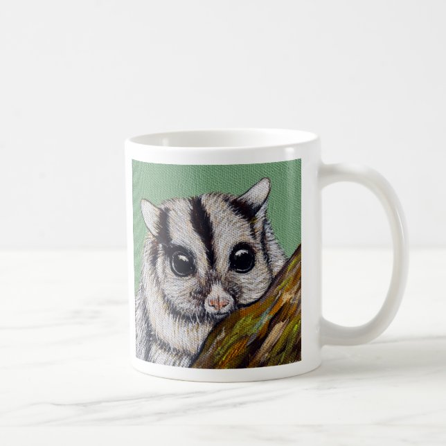 Zuckergleiter-Malerei Kaffeetasse (Rechts)