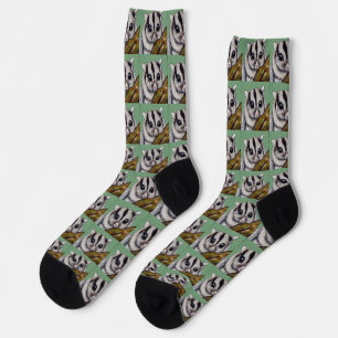 Zuckergleiter-Malerei Socken