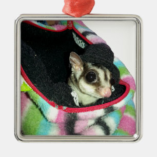 Zuckergleiter mit Hut Ornament Aus Metall