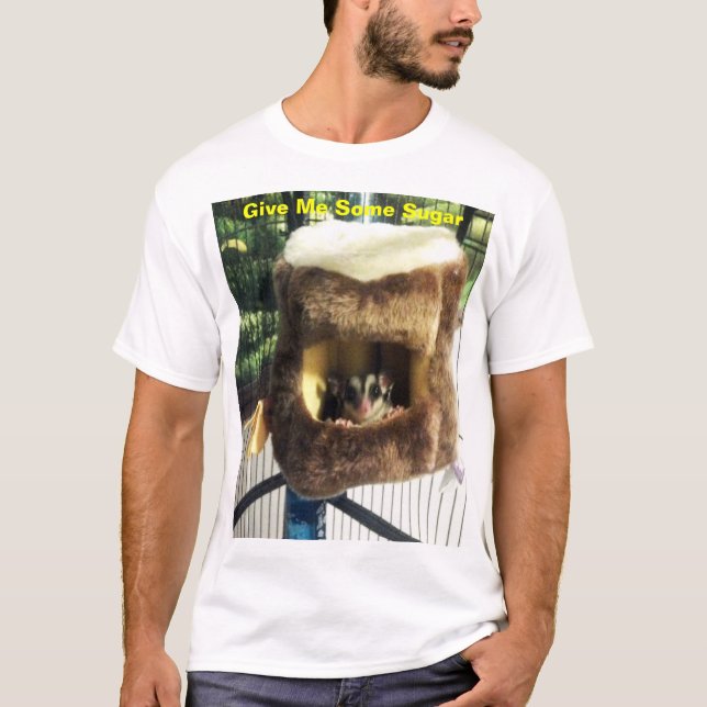 Zuckergrüber in Furry Tree Truck Hängebett T-Shirt (Vorderseite)